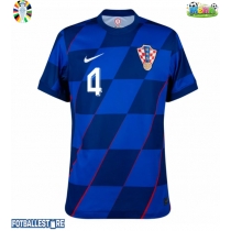 Kroatia Josko Gvardiol #4 Bortedrakt EM 2024 Kortermet